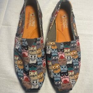 Skechers BOBS Cat Print Flats - Multicolor